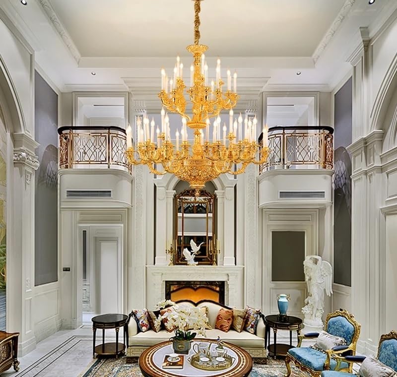 best huge brass chandelier,royal empire style chandelier review,luxury copper ceiling lamp pros cons,should I buy a huge chandelier,big chandelier vs alternatives,best copper chandelier worth buying unboxing and complete package contents