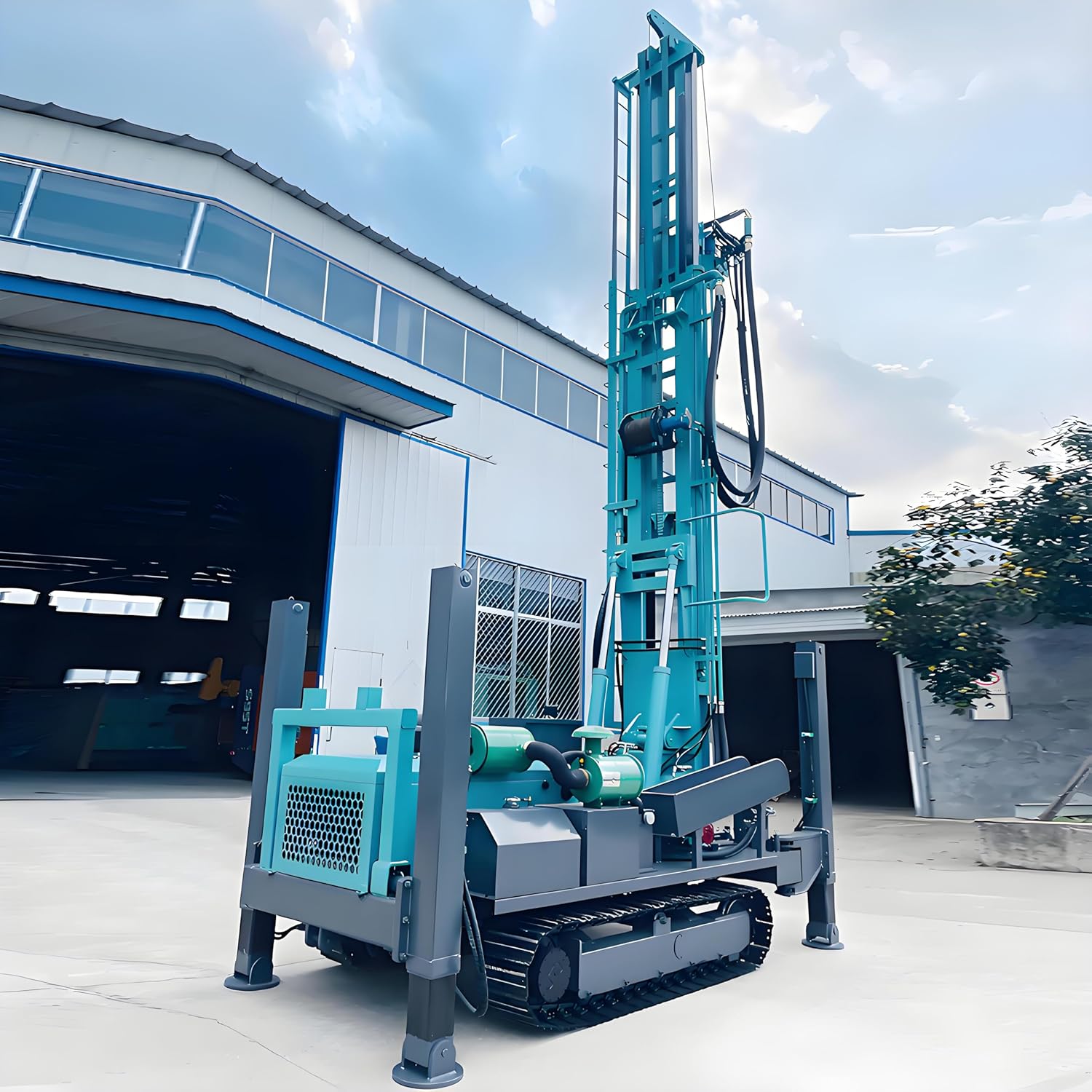 portable crawler water well drilling rig,should I buy a crawler water well drill,hydraulic borehole drilling machine vs alternatives,crawler water well drilling rig pros cons,best compact water well drilling machine,portable water well drill worth buying unboxing and complete package contents