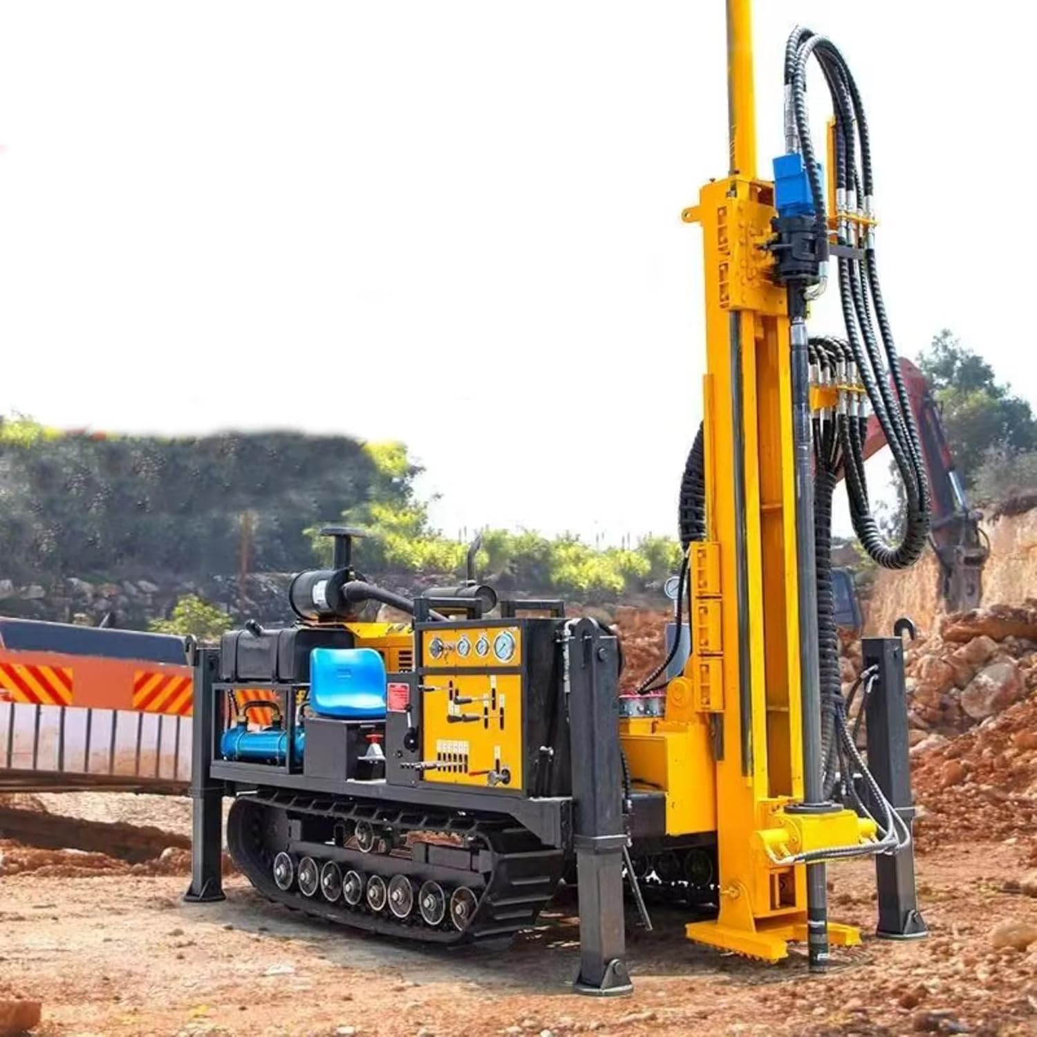 tracked water well drilling rig,crawler water well drilling rig worth buying,portable groundwater well drilling machine vs alternatives,hydraulic deep drilling equipment pros cons,should I buy a tracked water well drilling rig,best water well drilling rig for irrigation unboxing and complete package contents