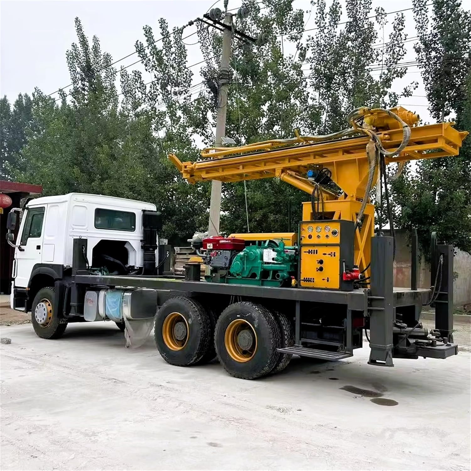 truck mounted water well drilling machine,heavy duty mobile well drill rig,geological exploration drilling equipment,mining survey borehole machine,300m borehole drilling rig,should I buy a truck mounted drilling rig - detailed features and technical specifications