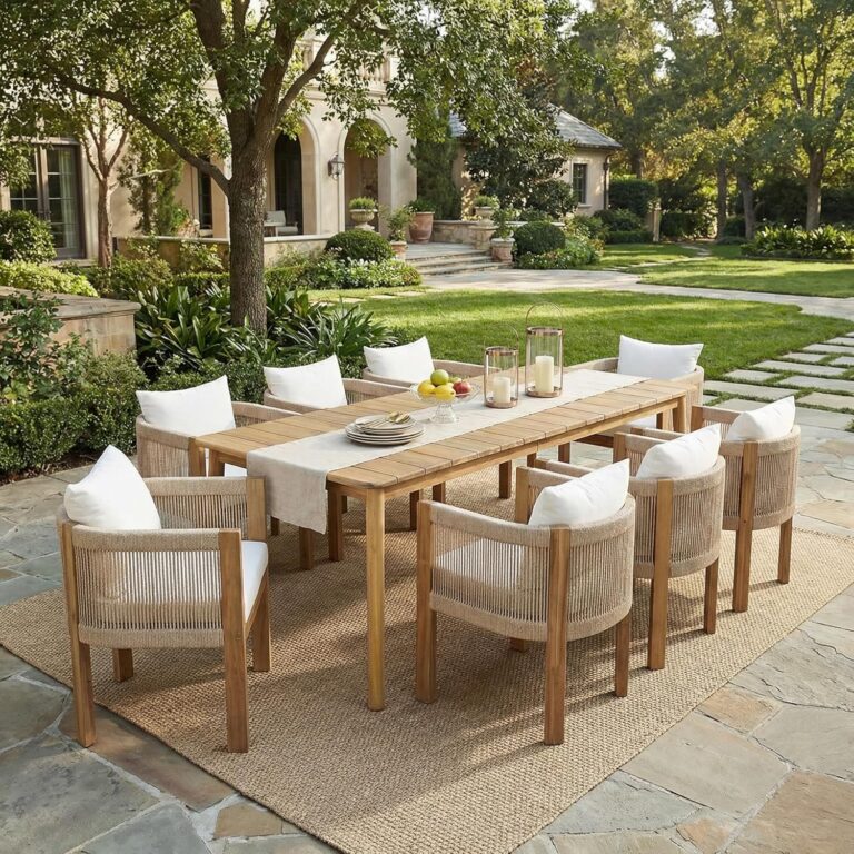 Image 1 of Christopher Knight Home Matera acacia wood outdoor dining set review