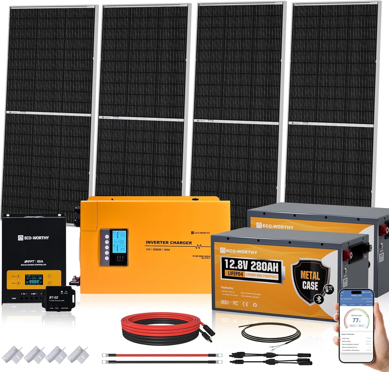 ECO-WORTHY Solar Kit Review: Honest Pros & Cons 1 ECO-WORTHY solar kit review,ECO-WORTHY 800W solar panel kit review and rating,is ECO-WORTHY 7.168kwh system worth buying,ECO-WORTHY solar kit review pros cons,ECO-WORTHY solar kit review honest opinion,ECO-WORTHY 800W solar kit review verdict - detailed features and technical specifications