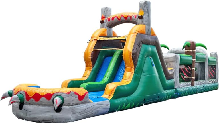 HeroKiddo T-Rex Inflatable Obstacle Course Review: Honest Verdict 11 Image 1 of HeroKiddo T-Rex inflatable obstacle course review