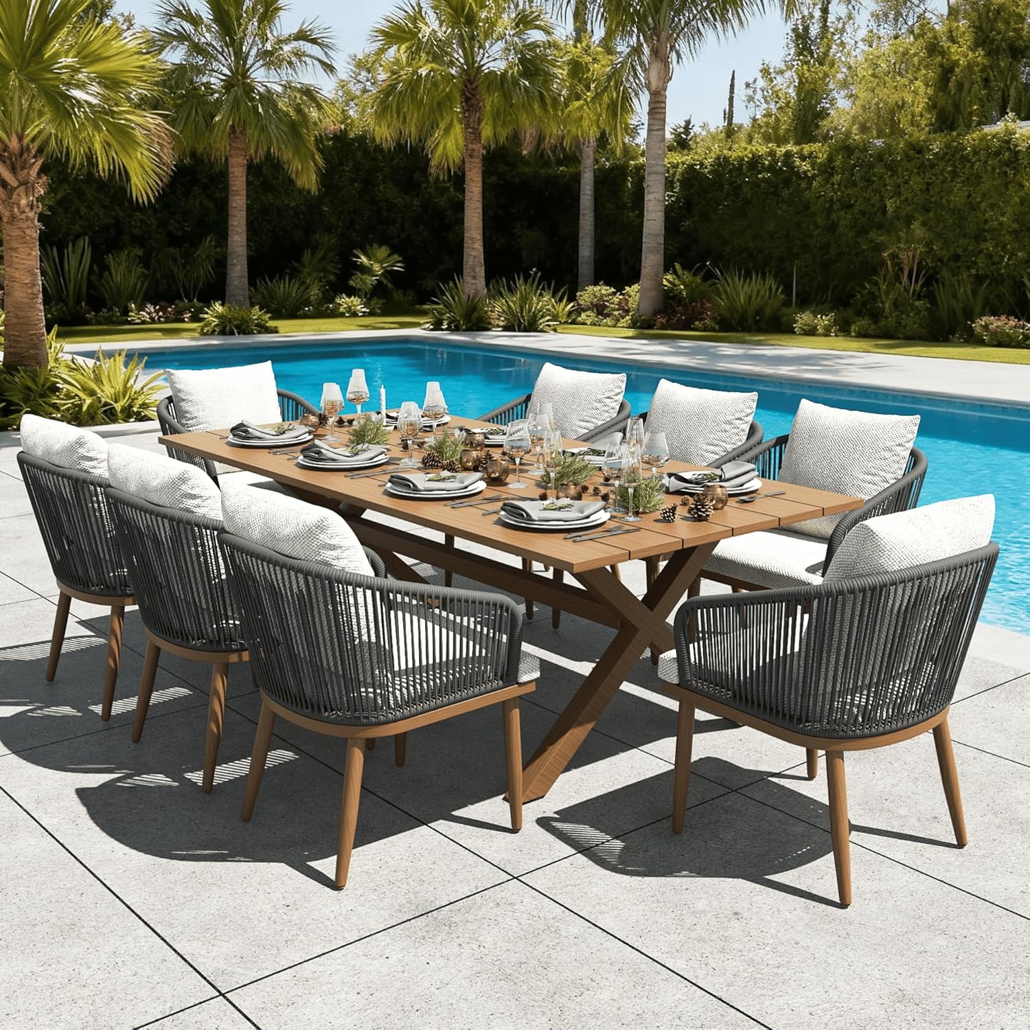 LayinSun 9 piece outdoor dining set review,LayinSun patio set review and rating,is LayinSun outdoor set worth buying,LayinSun dining set review pros cons,LayinSun patio set review honest opinion,LayinSun 9 piece set review verdict - detailed features and technical specifications