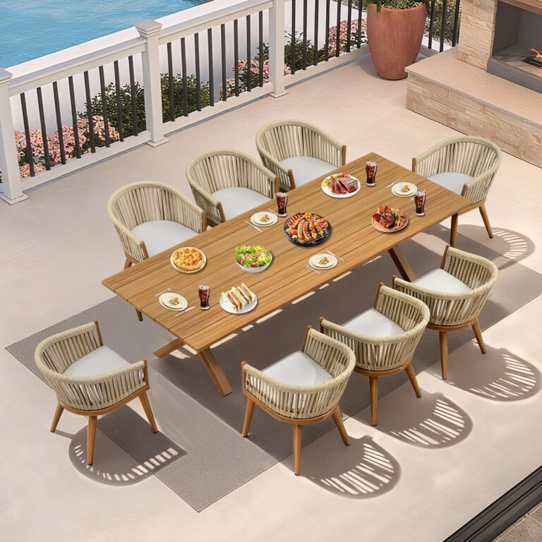 Image 1 of PURPLE LEAF 9 Piece dining set review