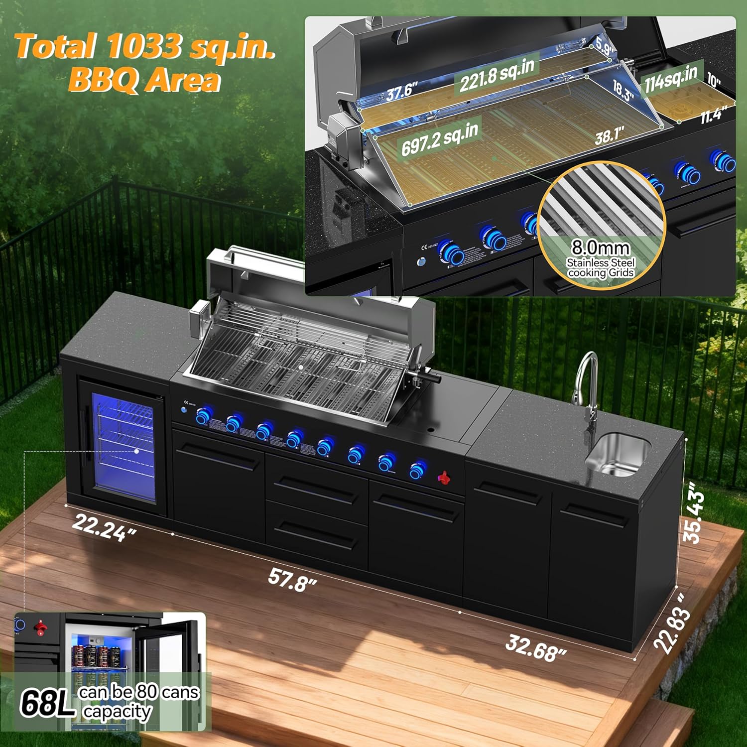 VESTIVIUM 112 All-in-One Outdoor Kitchen Review: Honest & Expert 2 VESTIVIUM 112 all-in-one outdoor kitchen review,VESTIVIUM 8-burner modular grill station pros cons,should I buy VESTIVIUM outdoor kitchen,VESTIVIUM outdoor kitchen vs alternatives,best modular outdoor kitchen worth buying,VESTIVIUM SERA series honest review unboxing and complete package contents