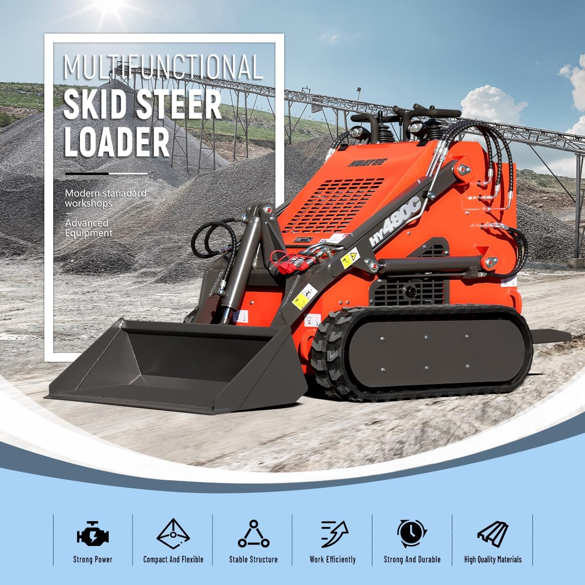 Step-by-step guide for buy HY480C mini skid steer,best mini skid steer loader,HY480C mini skid steer review,should I buy HY480C skid steer,HY480C tracked skid steer pros cons,mini skid steer worth buying - complete tutorial