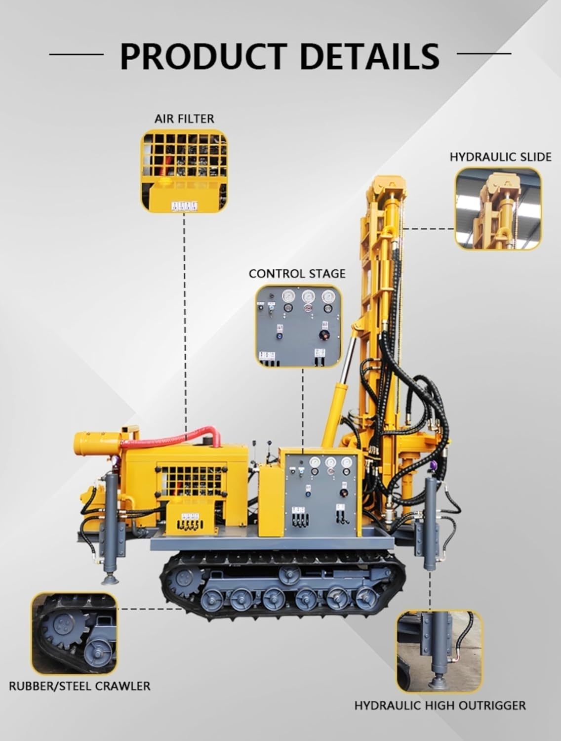 buy dual power water air drilling rig,best water well drilling rig for farm,geothermal drilling rig pros cons,should I buy a tracked hydraulic drill,hydraulic water air drill rig worth it,agricultural borehole drilling machine unboxing and complete package contents