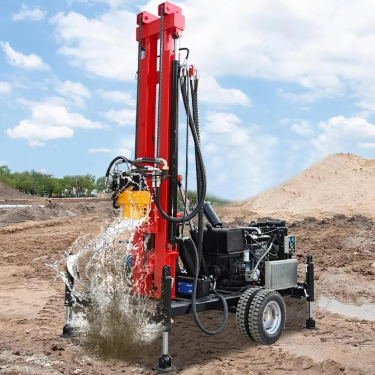 hydraulic water well drilling rig,borehole drilling machine,compact well drilling rig,should I buy a hydraulic well drill,hydraulic well drill vs alternatives,portable well drilling equipment - detailed features and technical specifications